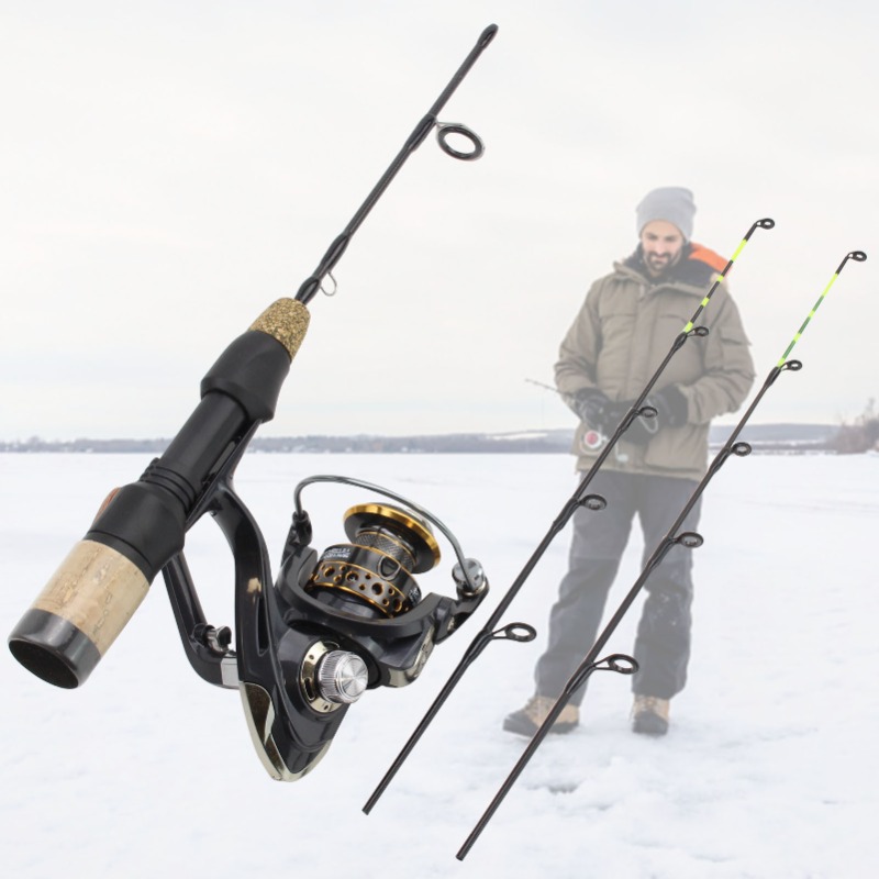 Ice Fishing Reel - 60cm 2 Tips Rod Reel Combos