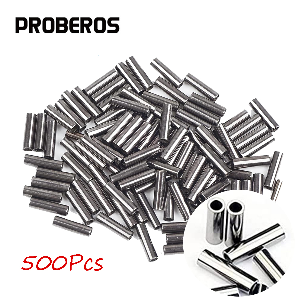 Baitcasting Reel - 500Pcs Fishing Single Barrel Crimping Sleeves