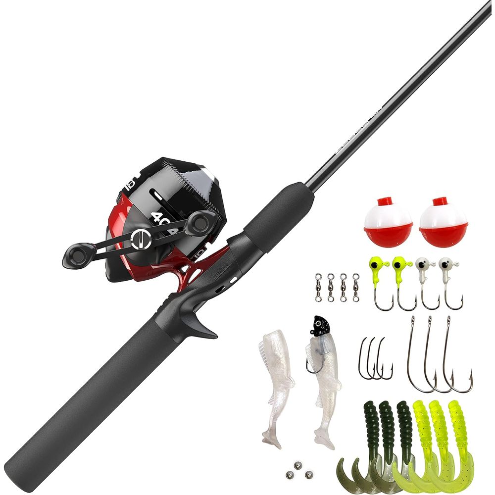 5'6 Two-Piece Fiberglass Spinc - Spincast Reel review and price