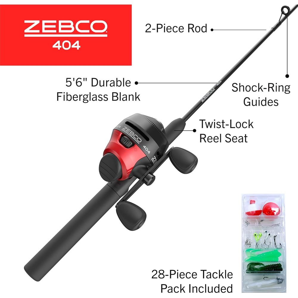 5'6 Two-Piece Fiberglass Spinc - Spincast Reel review and price