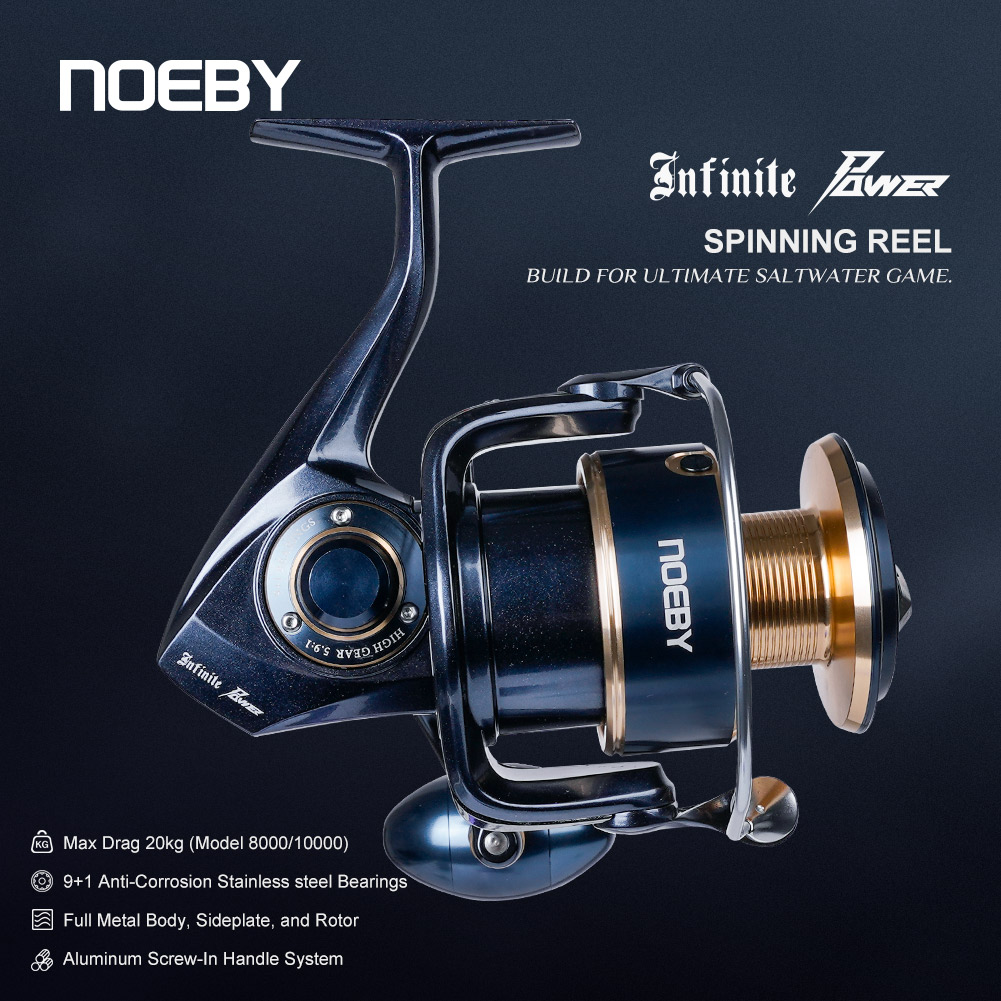 Noeby Infinite Power Spinning  - Surf Reel review and price
