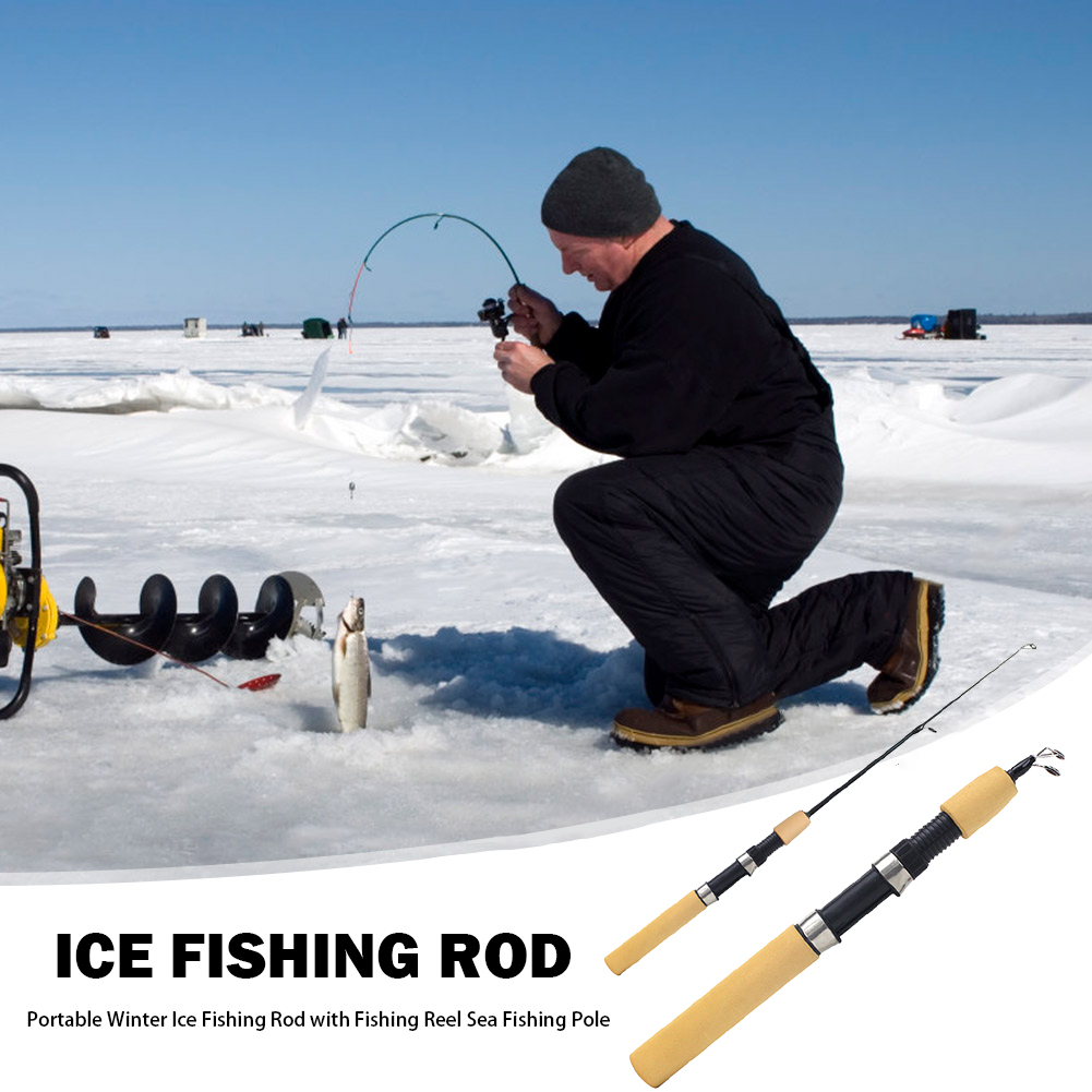 Ice Fishing Rod Portable Spinn - Ice Fishing Reel review and price