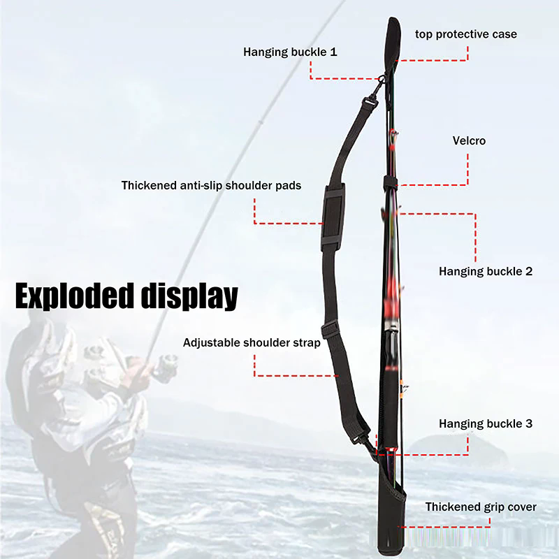 Adjustable Fishing Rod Storage - Reel Bag review and price