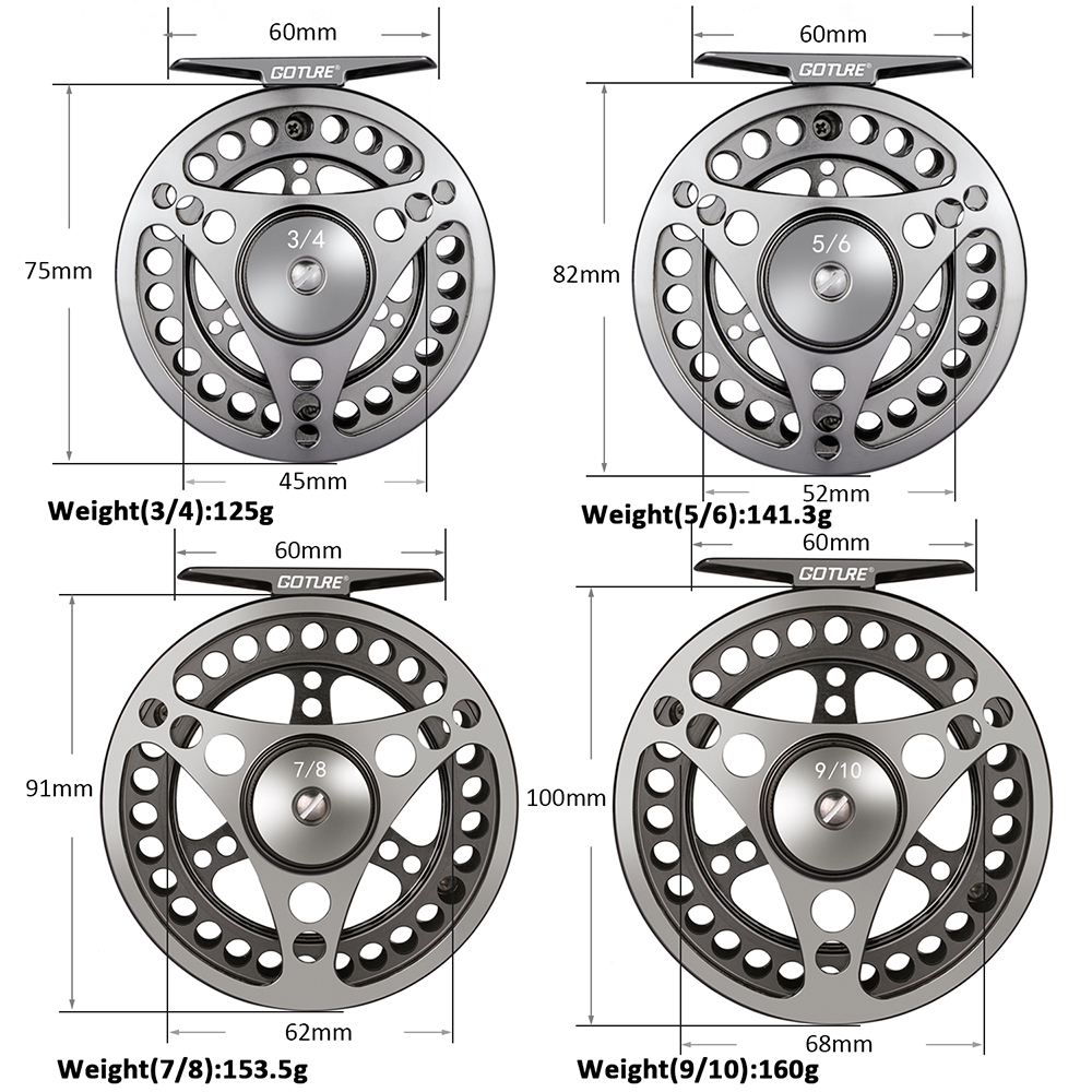 Goture Fly Fishing Reel Large  - Reel Spare Spool review and price