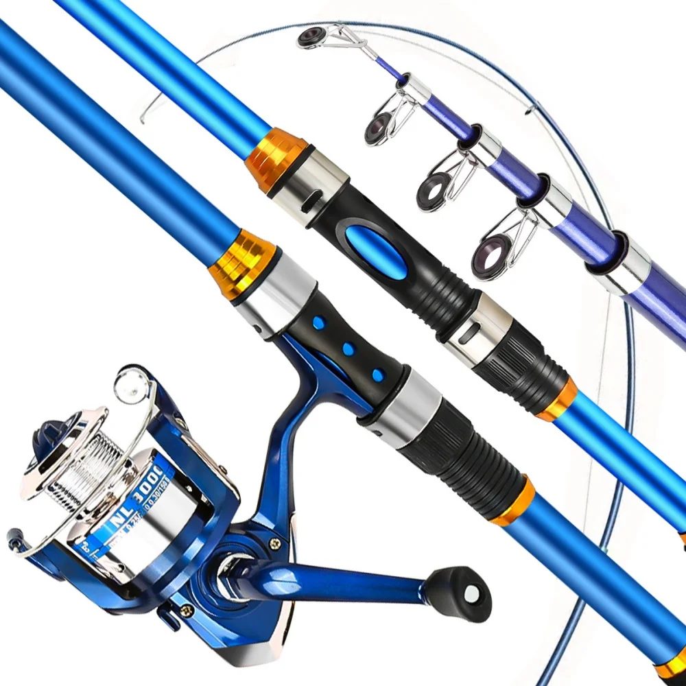 2.1-3.6M Telescopic Glass Fibe - Spincast Reel review and price