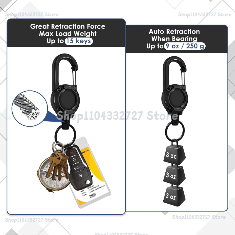 1/2/4pcs Extendable Retractabl - Reel Bag review and price